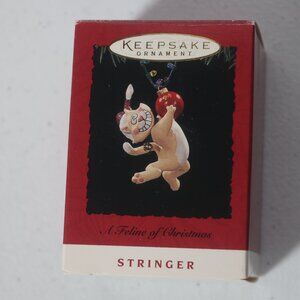 Hallmark Keepsake Christmas Ornament A Feline of Christmas Stringer Cat 1994